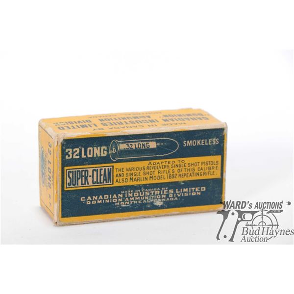 50 Count box of .32 long 80 GR Dominion ammo Note Consigner was custom