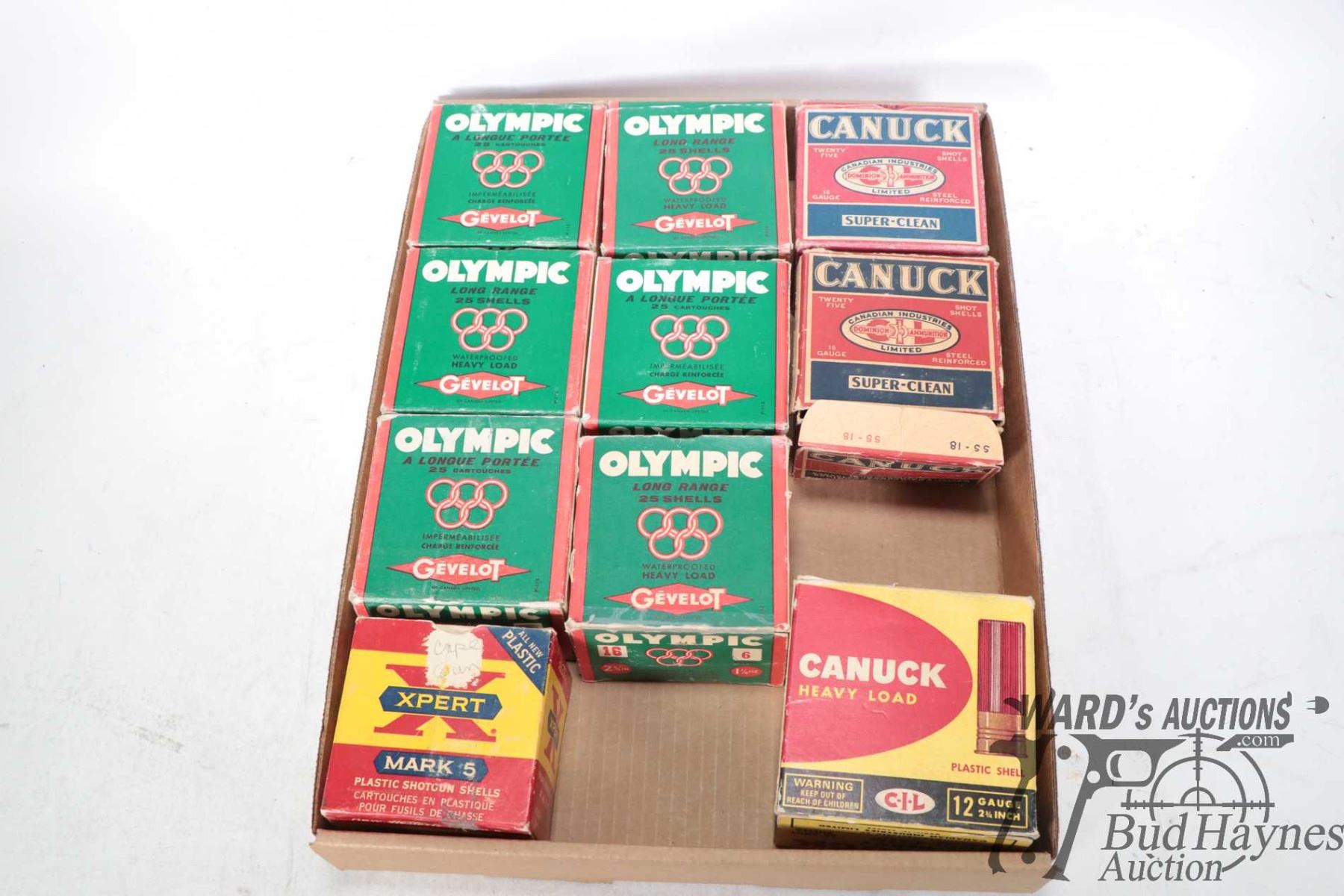 Count Boxes Selection of vintage shot shell boxes including eight 16 gauge: four ...