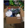 Image 1 : BOX OF HALLOWEEN SUPPLIES, INDOOR SNOWBALLS AND MORE