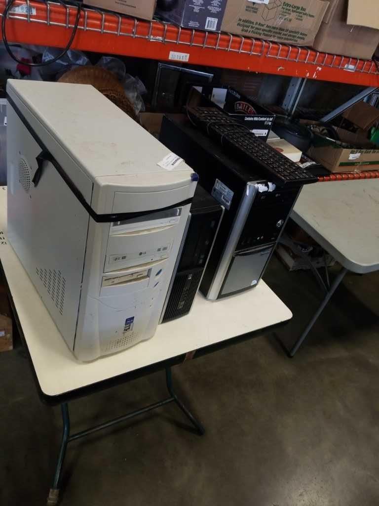3 COMPUTER TOWERS WITH CONTENTS AS FOUND