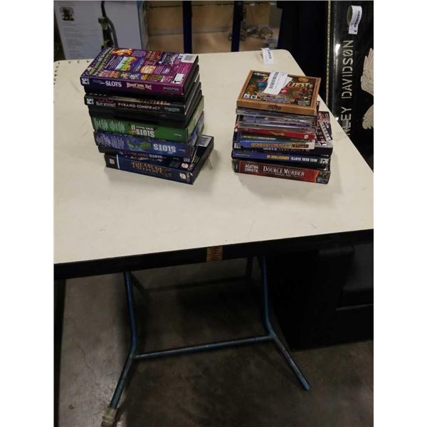 LOT OF VARIOUS COMPUTER GAMES, INCLUDES TREASURE SEEKERS, SLOTS, PYRAMID CONSPIRACY