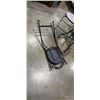 Image 4 : TILE AND METAL 3 PIECE BISTRO SET WITH 2 FOLDING CHAIRS