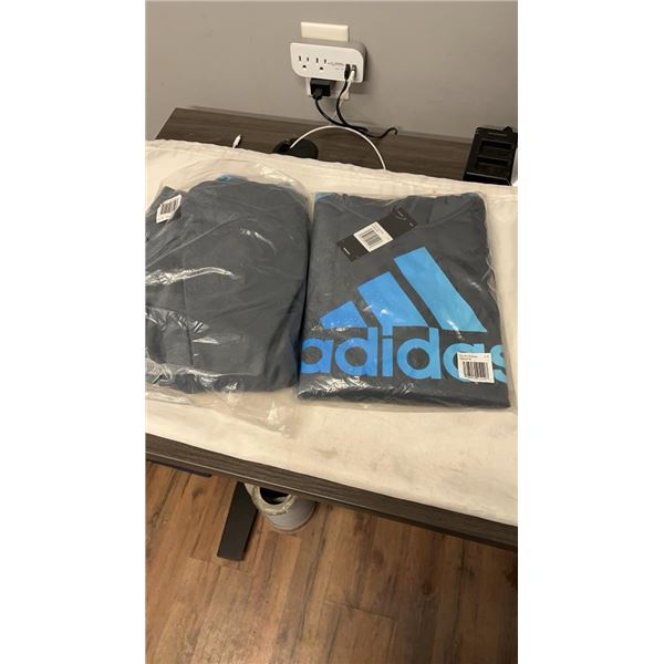 2 NEW ADIDAS YOUTH PULLOVER SIZE LARGE AND XLARGE