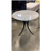 Image 1 : GRANITE BISTRO TABLE WITH CAST IRON BASE