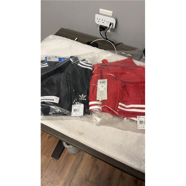 NEW ADIDAS TRACK PANTS AND TOP - TOP SIZE LARGE AND PANTS XLARGE