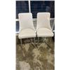 Image 1 : 2 DEVO CONTEMPORARY FAUX LEATHER DINING CHAIRS - RETAIL $419