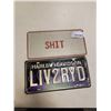 Image 1 : HARLEY DAVIDSON LICENSE PLATE AND CURSE WORD LICENSE PLATE