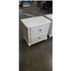 Image 2 : PAIR OF WHITE 2 DRAWER NIGHTSTANDS