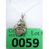 Image 1 : 10 KT Gold and Diamond Nugget Style Pendant