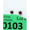 Image 1 : New 10 KT White Gold 1.2 CTW Garnet Stud Earrings 