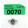 Image 1 : Mystic Topaz & Diamond Sterling Silver Dinner Ring