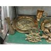 Image 2 : Shelf Lot of Assorted Brass Goods