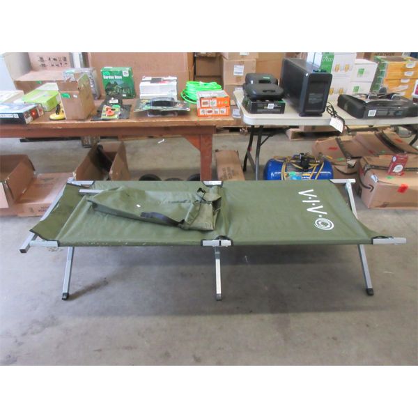 3 Metal Frame Camp Cots