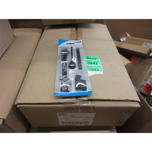 2 Cases of 20 Metal Gate Latch Kits - Black Finish