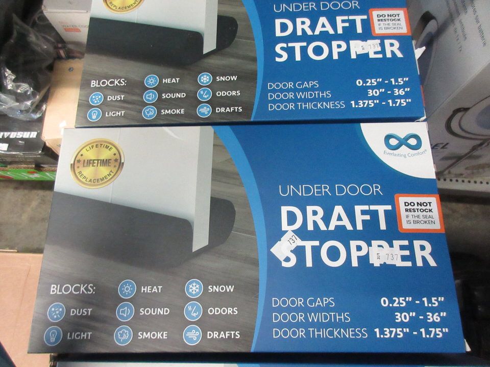 Stoppers Box 7 Boxes of Under Door Draft Stopper