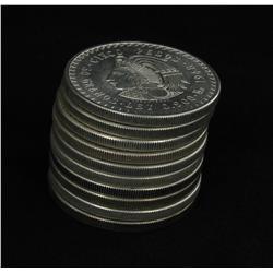 1948 Mexico Silver 5 Pesos Unsearched Stack of 10 Mostly BU 8.7 Ounces Silver! (COI-5233)