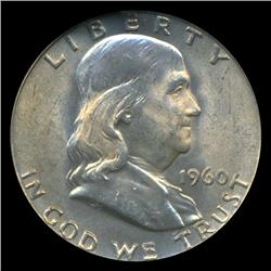 1960D Franklin Half Gem PCGS MS64 FBL (COI-4612)