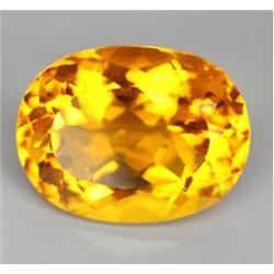 21.15ct Exceptional Oval Cut Golden Yellow Citrine Rare (GEM-16357)