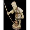 Image 2 : Rare Bone/Ivory Handcarved Fisherman Statue (ANT-849)