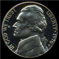 1976S Jefferson Proof Nickel Super Gem Graded PR70 DCAM (COI-3742)