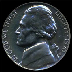 1970S Jefferson Proof Nickel Super Gem Graded PR70 Should be CAM Georgeous Purple Toning (COI-3756)