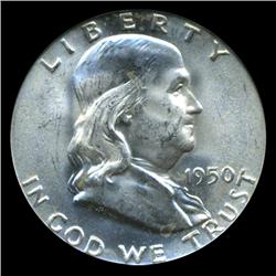 1950D Franklin Half PCGS MS64 FBL (COI-4591)