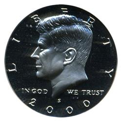2000S Kennedy Half PROOF Gem Graded PR70 (COI-4634)