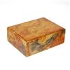 Image 1 : Solid Burl Box Handmade Rare Afzelia Wood (DEC-133)