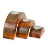 Image 2 : Sugar Palm & Teak Candle Set (DEC-136)