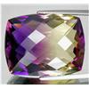 Image 1 : 41.45ct AAA  Gcushion Checker Cut Bi-Color Ametrine~  (GEM-16522)
