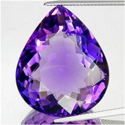36.80ct AAA Delightful Pear Cut Purple Amethyst   (GEM-16593)