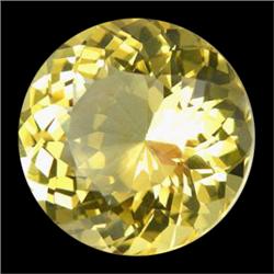 38.25ct Scintillating Round Yellow Citrine (GEM-16827)