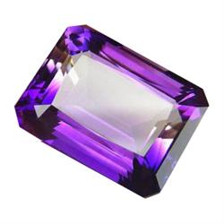 20.70ct Emrald Shape Bi Color Amethsyt Brazil Wonderful (GEM-16722)