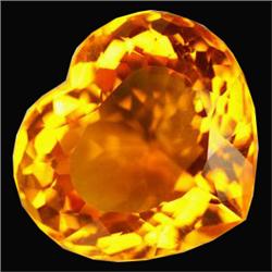 35.35ct First Class Heart Shape Golden Yellow Citrine   (GEM-16731)