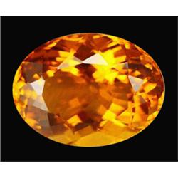 23.00ct AAA Raving Orange Oval Cut Citrine Brazil (GEM-16716)