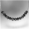 1.07ct Black Rose Cut Diamond Briollette Strand (GEM-16770)