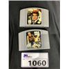 Image 1 : 2 N64 GAMES : GOLDENEYE 007 AND NBA JAM 99