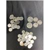 Image 1 : ASSORTED COINS: CANADIAN DIMES, QUARTERS, AND NICKELS AND USA COINS HALF DOLLAR AND DOLLAR