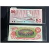 Image 2 : 1975 AND 1988 CANADIAN $50 BILLS