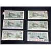 Image 2 : 1969 CANADIAN $20 BILL, 4 1979 CANADIAN $20 BILLS AND 1 1991 CANADIAN $20 BILL