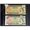 Image 1 : TWO VINTAGE CANADIAN $20 BILLS; 1969 & 1979