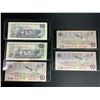 Image 2 : 2 BANK OF CANADA 1971 $10 BILLS AND 3 CANADIAN 1989 $10 BILLS