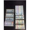 Image 1 : 12 CANADIAN $5 BILLS; 1937, 3 1954, 1972, 1979 AND 6 1986