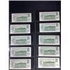 Image 2 : 10 BANK OF CANADA 1973 $1 BILLS