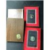 Image 1 : 2 AMERICAN EISENHOWER ONE DOLLAR PROOF COINS