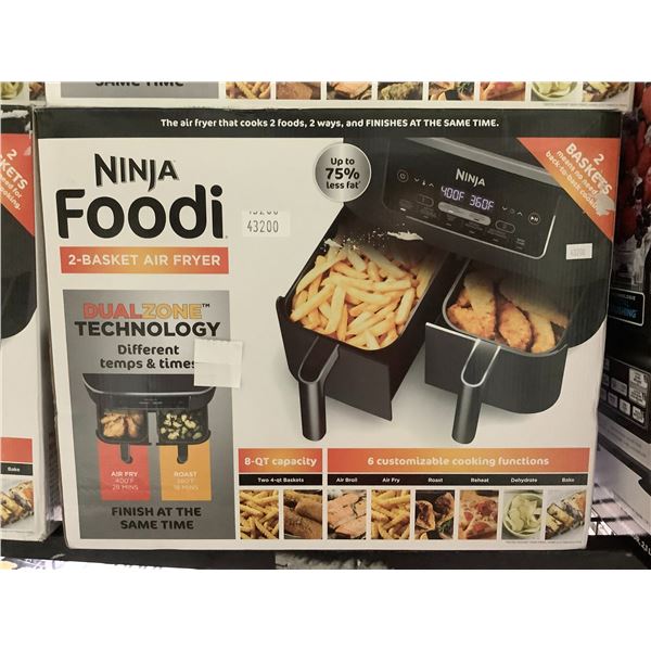 NINJA FOODI 2 BASKET AIR FRYER