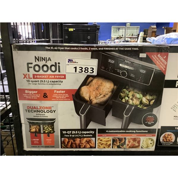 NINJA FOODI XL 2 BASKET AIR FRYER 10QT