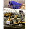 Image 1 : 3 DEWALT TOOLS WITH BATTERIES : DRILLS AND GRINDER