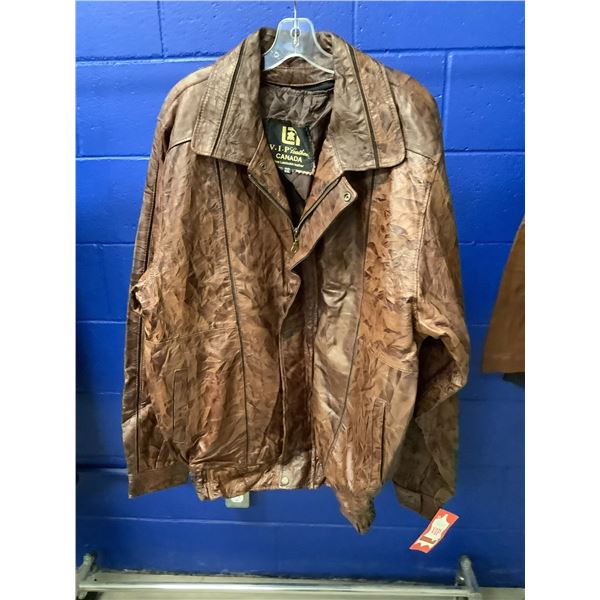 NEW WITH TAGS VIP LEATHERS CANADA FINE LAMBSKIN LEATHER JACKET SIZE XXL ...