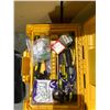 Image 2 : DIRT DEVIL CANISTER VACUUM AND TOOL BOX WITH ASSORTED TOOLS AND HARDWARE